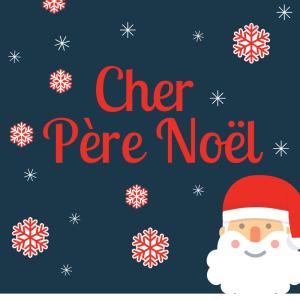 Le papier à lettre de Noël avec des flocons de neige à imprimer