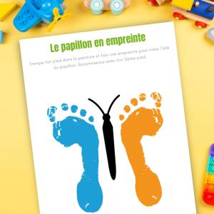 Papillon empreintes à imprimer