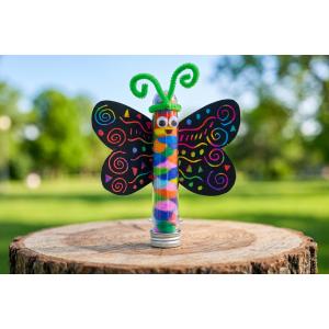 Papillon en carte à gratter