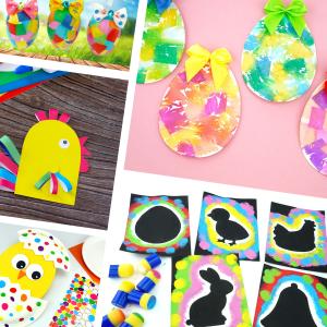 Des activités simples et expliquées pour préparer Pâques avec les enfants de maternelle. Bricolages de Pâques pouvant être réalisé par des enfants étant en maternelle.Oeufs à décorés, paniers pour ram
