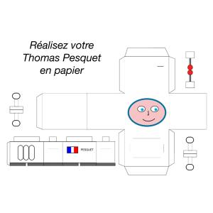 Le patron a imprimer gratuitement du papertoy thomas pesquet