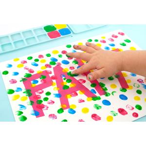 Peinture aux doigts - fête des parents