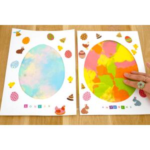 Peinture propre œufs de Pâques