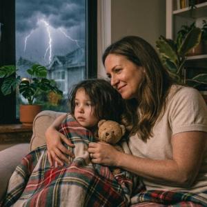 Orages jeudi et vendredi : les 6 phrases qui apaisent vraiment un enfant qui a peur du tonnerre, et le calcul éclair-tonnerre que tout le monde fait faux.