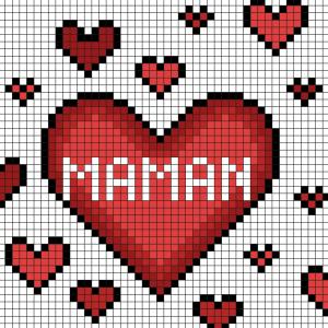 Comment faire un cadeau pour la Fête des mères en Pixel Art ? Découvrez notre modèle simple qui vous permettra de créer facilement des coeurs pour maman en Pixel Art. Il vous suffira de prendre du pap