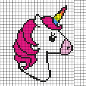 Comment faire une licorne en Pixel Art ? Découvrez notre modèle simple qui vous permettra de créer facilement une licorne en Pixel Art. Il vous suffira de prendre du papier quadrillé et de suivre notr