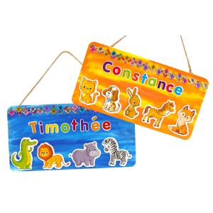 Plaque de porte personnalisée pour chambre d'enfant