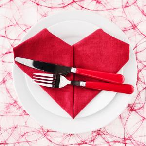 Pilage de serviette coeur