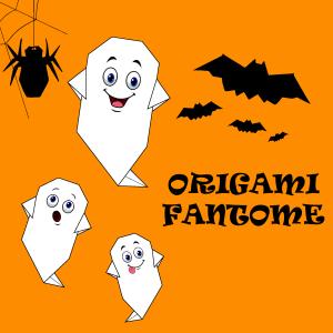 Fantôme en origami : les étapes pour fabriquer à Halloween, votre fantôme en papier grâce à l'origami. Les étapes sont détaillés afin de refaire facilement ce bricolage. Il y aura des petits fantômes 