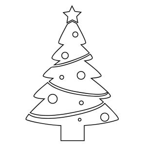 Pochoir sapin de Noël 2 à imprimer afin de décorer la mason. Il suffit de découper en suivant les traits.
