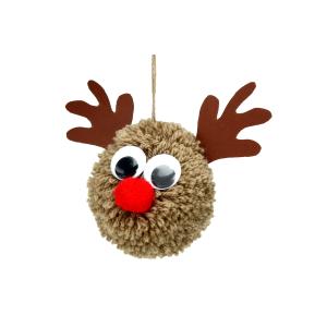 Découvrez une activité créative facile qui permettra aux enfants de fabriquer des rennes en laine tout doux à accrocher dans le sapin de Noël ! Ce bricolage de Noël sera l'occasion idéale