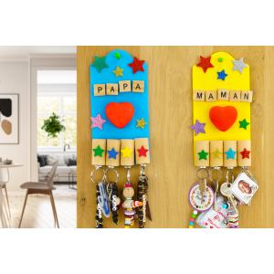 Porte-clés mural aimanté pour la fête des parents