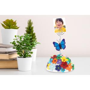 Porte-photo orné de fleurs en papier