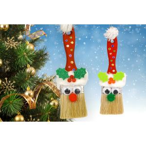 Père Noël avec un pinceau