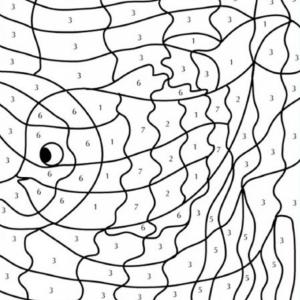 Qui se cache dans ce coloriage magique 17 ?
