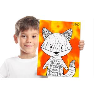 Dans ce bricolage d';automne, vous allez non seulement avoir un renard trop mignon à accrocher au mur, mais c'est également une activité 2-1 à faire avec les enfants : - Mélanger de l'