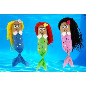 Sirènes avec des rouleaux en carton