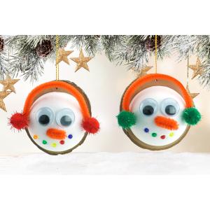 Dans cette activité de Noël, les enfants vont apprendre à fabriquer des suspensions bonhommes de neige mignons avec des cache-oreilles à accrocher dans le sapin. Un bricolage facile et rapide pour déc