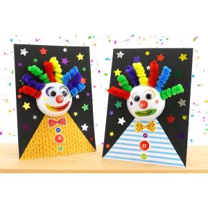 ? Le tableau du clown 3D et sa perruque en fil chenille DIY