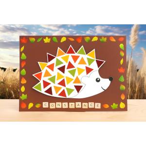 Tableau hérisson gommettes