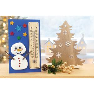 Retrouvez nos conseils pour personnaliser un thermomètre avec un bonhomme de neige
