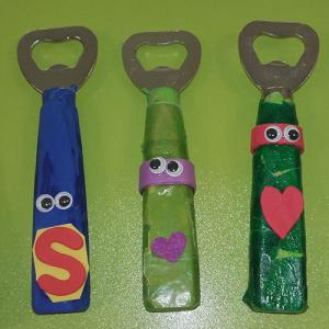 tuto bricolage enfants décapsuleur fête des pères