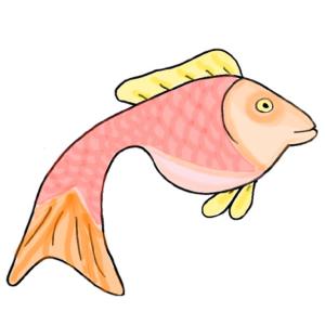 Imprimer le poisson tout en couleur  pour votre enfant - Ce poisson tout en couleur est à imprimer pour le 1er avril, tout simplement ! Un poisson du 1 er avril à imprimer et à découper pour le plus g