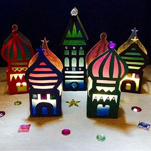Un tuto facile et économique pour réaliser des petits temples en papier vitrail