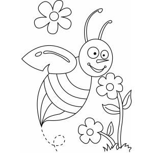 Abeille 03 - Motif à décorer