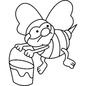 Abeille 07 - Motif à décorer
