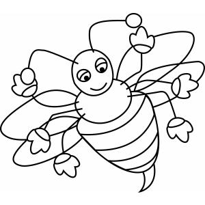 Abeille 08 - Motif à décorer