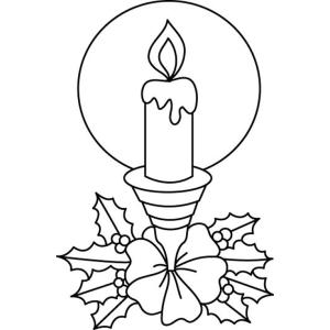 Bougies 07 - Motif à décorer