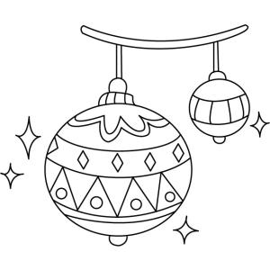 Boules de Noël 01 - Motif à décorer