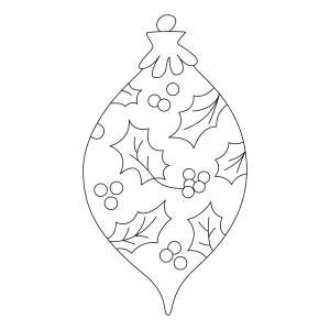 Boules de Noël 09 - Motif à décorer