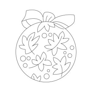 Boules de Noël 10 - Motif à décorer