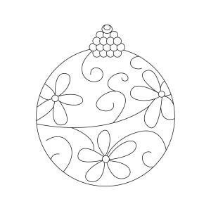 Boules de Noël 11 - Motif à décorer