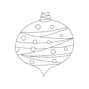 Boules de Noël 12 - Motif à décorer