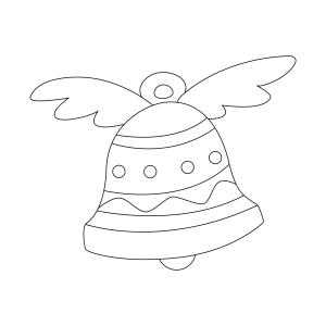 Un coloriage paques représentant une cloche avec des ailes. Un motif à décorer à télécharger et à imprimer pour votre enfant. Une fois imprimé, ce motif peut se reporter sur du bois, du verre, de la t