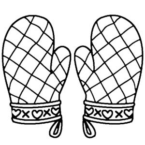 Gants de cuisine 01 - Motif à décorer