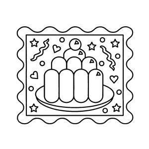 Gâteau 10 - Motif à décorer