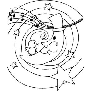 Lune 01 - Motif à décorer