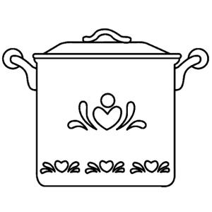 Marmite 01 - Motif à décorer