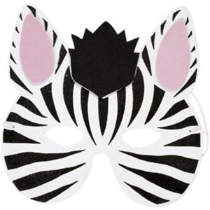 Un masque de zèbre à imprimer pour le Carnaval afin de pouvoir se déguiser en beau zèbre !