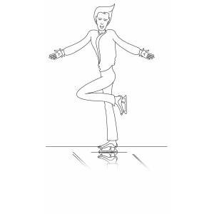 Patineur 02 - Motif à décorer