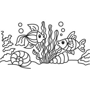Poisson 17 - Motif à décorer