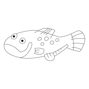 Poisson 34 - Motif à décorer