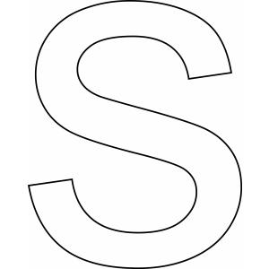 s minuscule - Motif à décorer