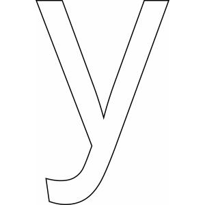 y minuscule - Motif à décorer
