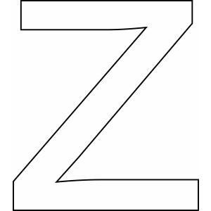 z minuscule - Motif à décorer