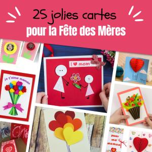 Vous cherchez une carte de Fête des mères ? Retrouvez dans ce dossier toutes nos idées de cartes à fabriquer mais aussi nos cartes à imprimer ou colorier. Tous nos modèles sont gratuits, faciles à réa